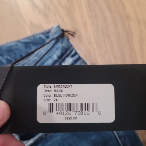 NWT Anthropologie Edwin Hana Jeans in Blue Horizon Size 24 - Picture 4 of 7
